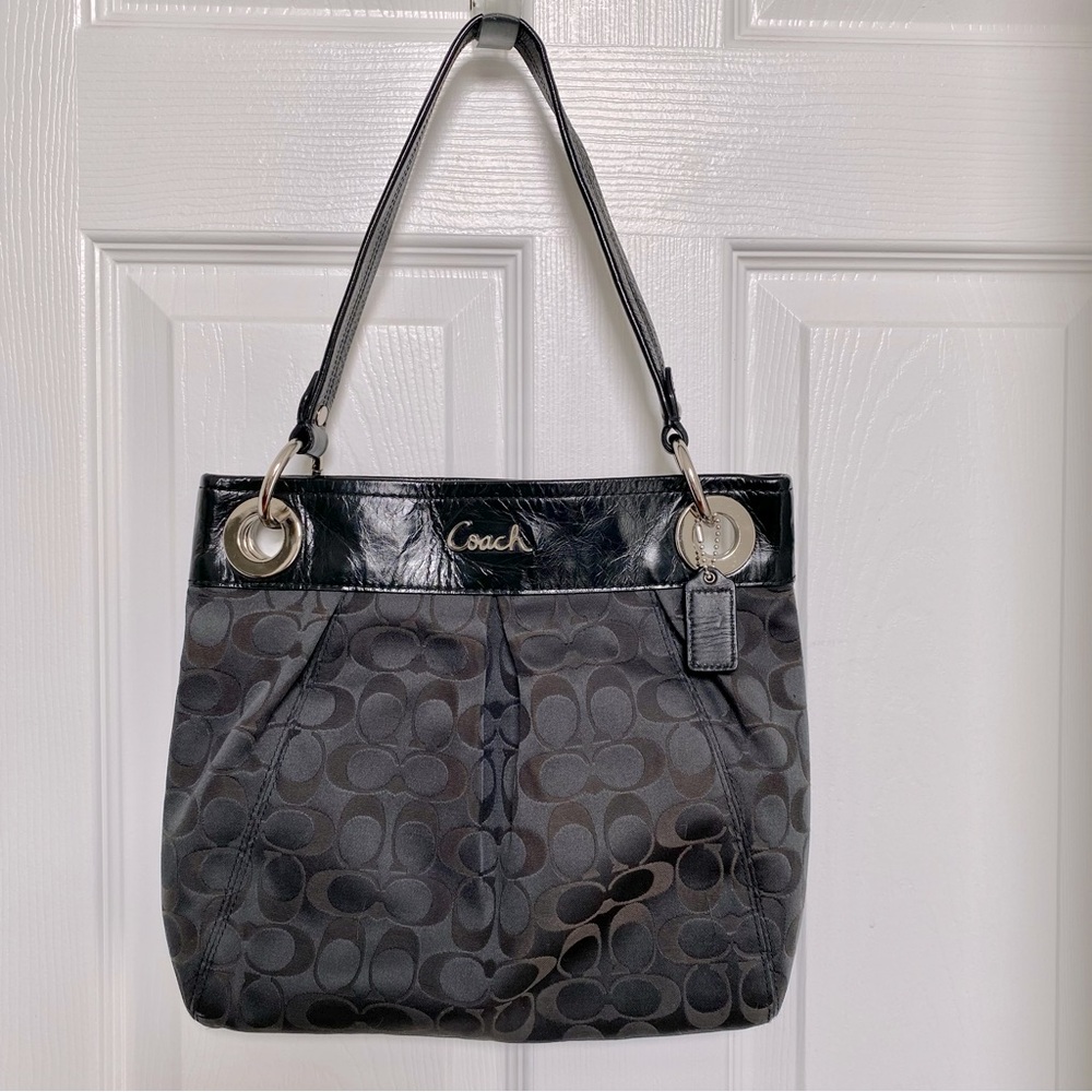 Women’s Coach Ashley Black Signature Purse